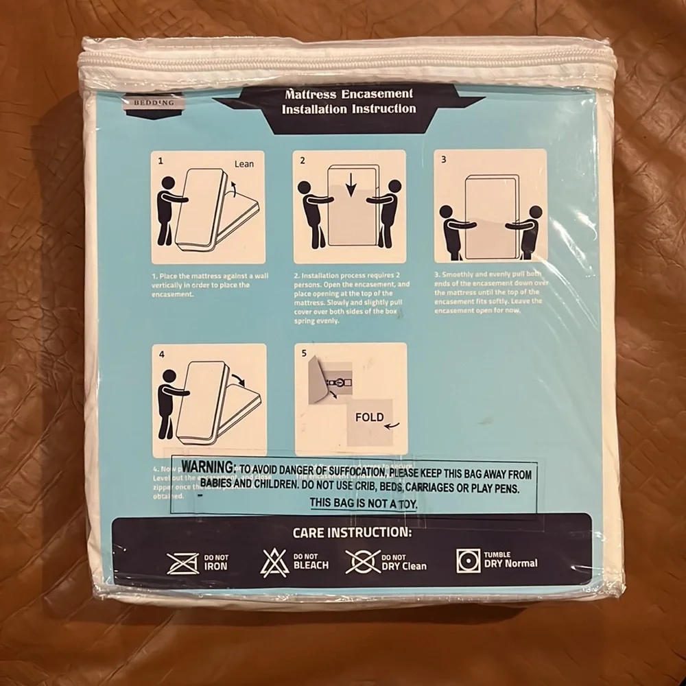 Utopia Bedding UB1201 Twin Bed Bug Proof & Waterproof Mattress Encasement NEW